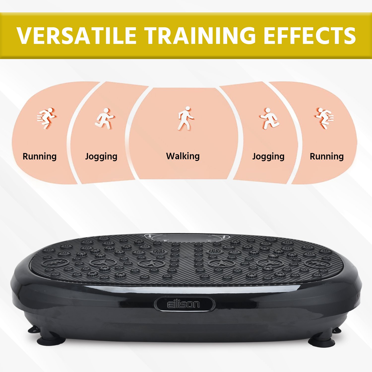 FitMax 3D XL Vibration Plate Exercise Machine Black