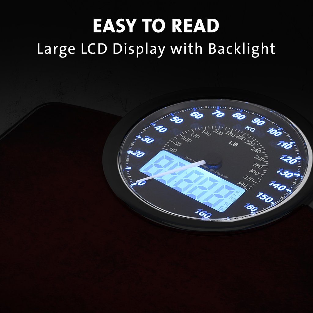 Highly Advance 2-in-1 Digital & Analog Weighing Scale Red