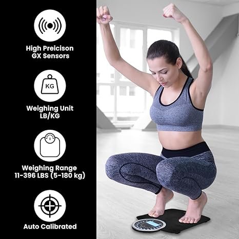 Highly Advance 2-in-1 Digital & Analog Weighing Scale Black