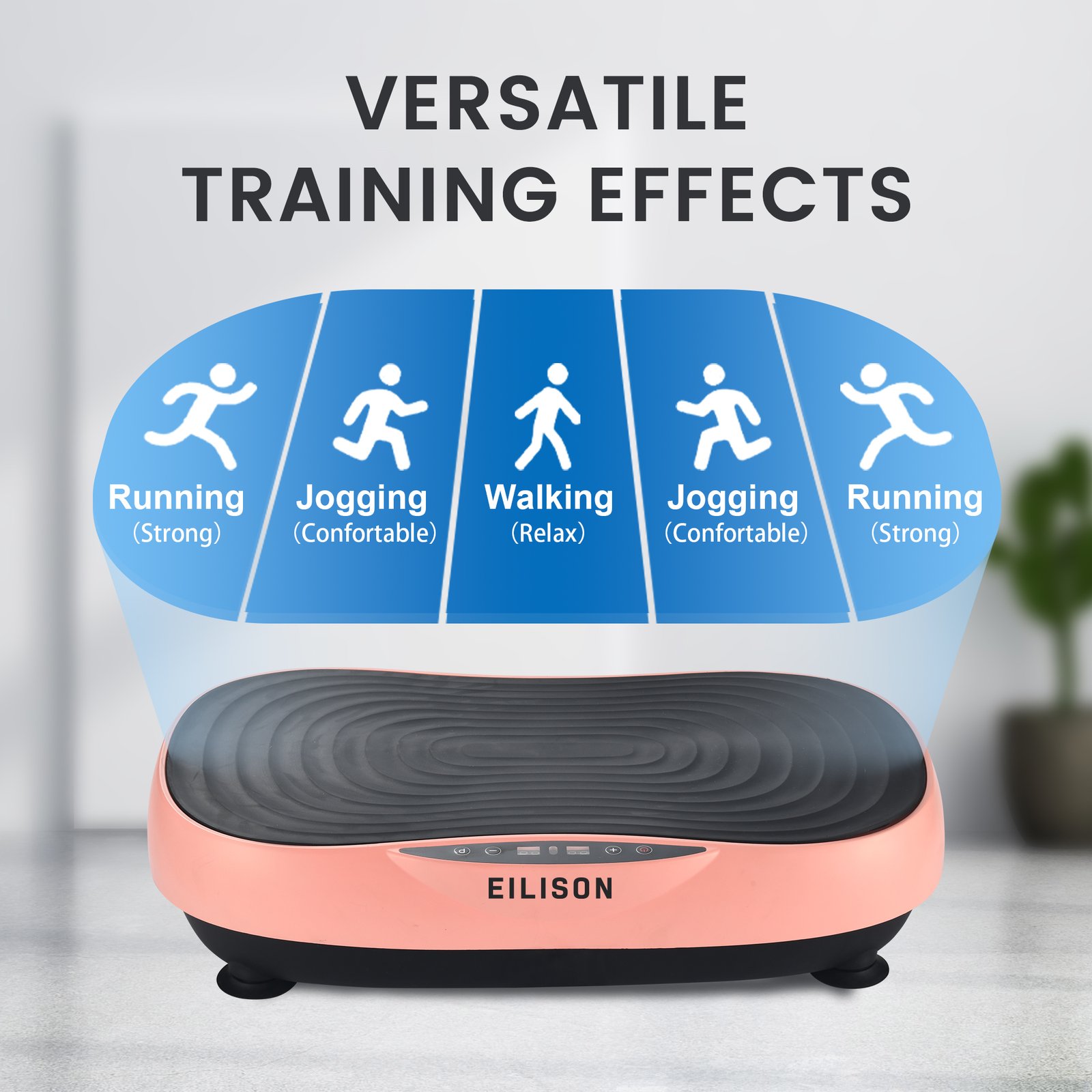 EILISON Glory Vibration Plate Exercise Machine(Glory Rubber Pink)