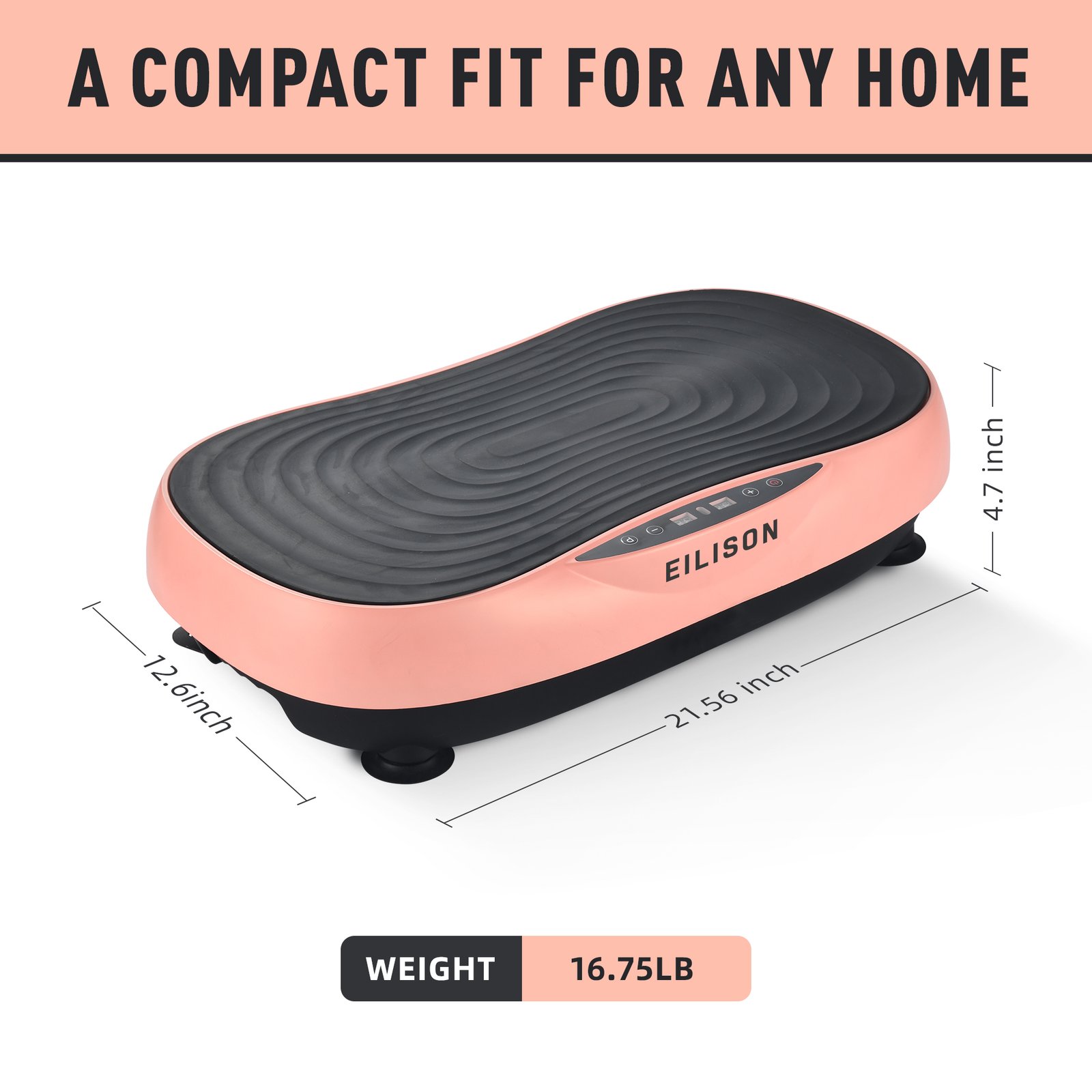 EILISON Glory Vibration Plate Exercise Machine(Glory Rubber Pink)