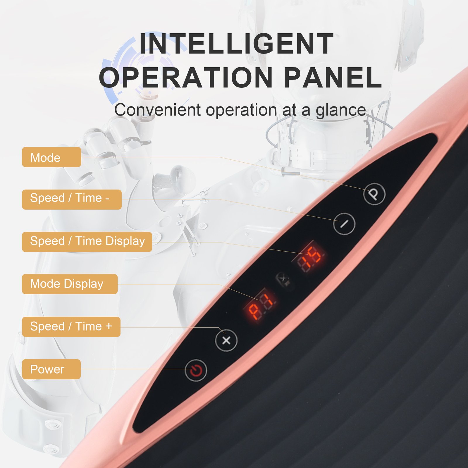 EILISON Glory Vibration Plate Exercise Machine(Glory Rubber Pink)