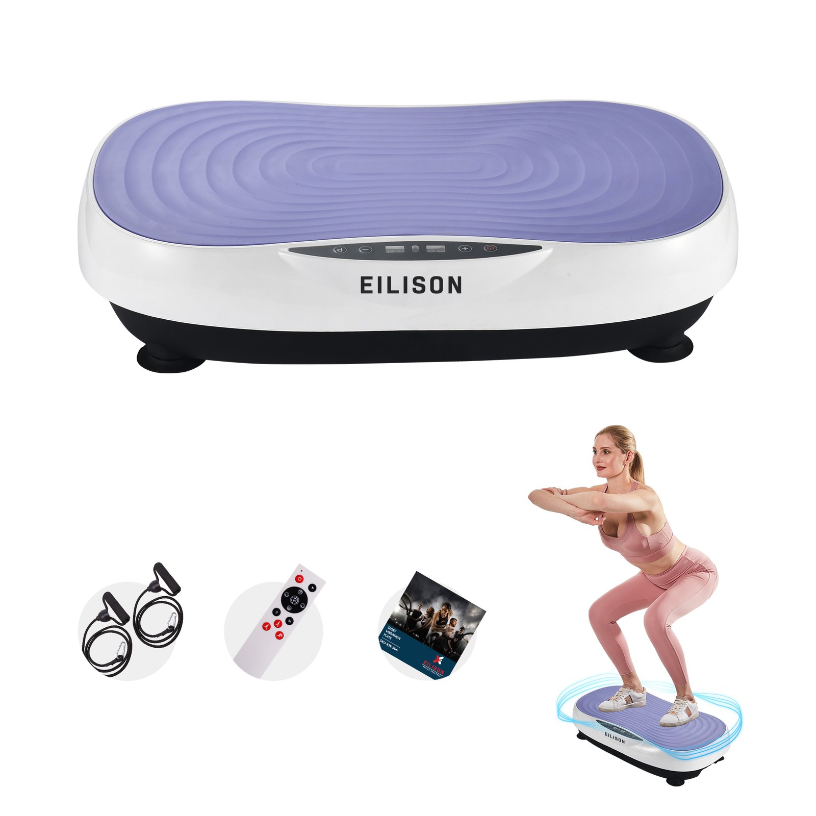 EILISON Glory Vibration Plate Exercise Machine (Glory Purple)