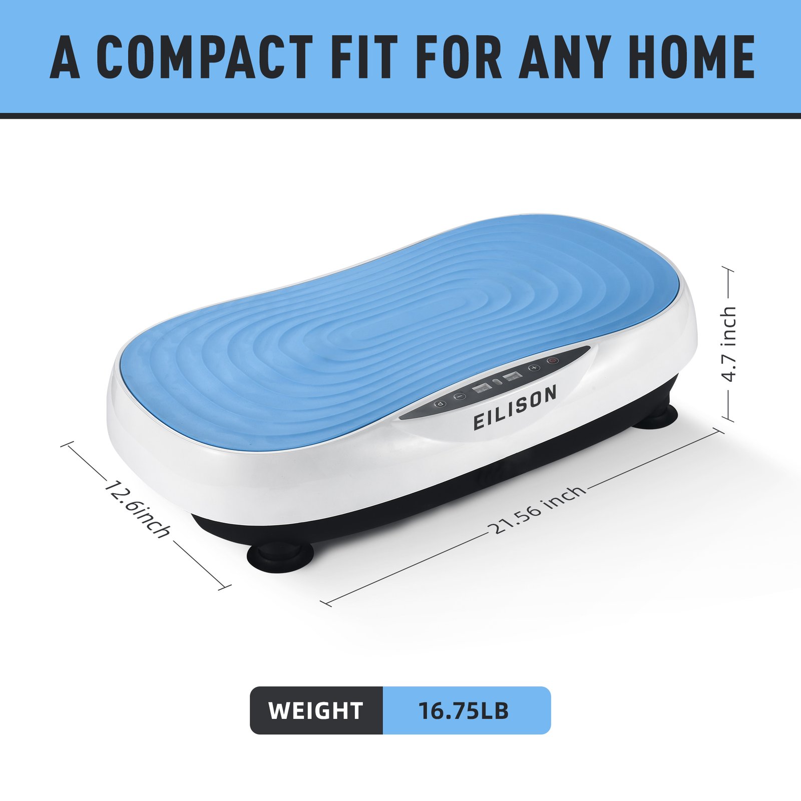 EILISON Glory Vibration Plate Exercise Machine (Glory Blue)