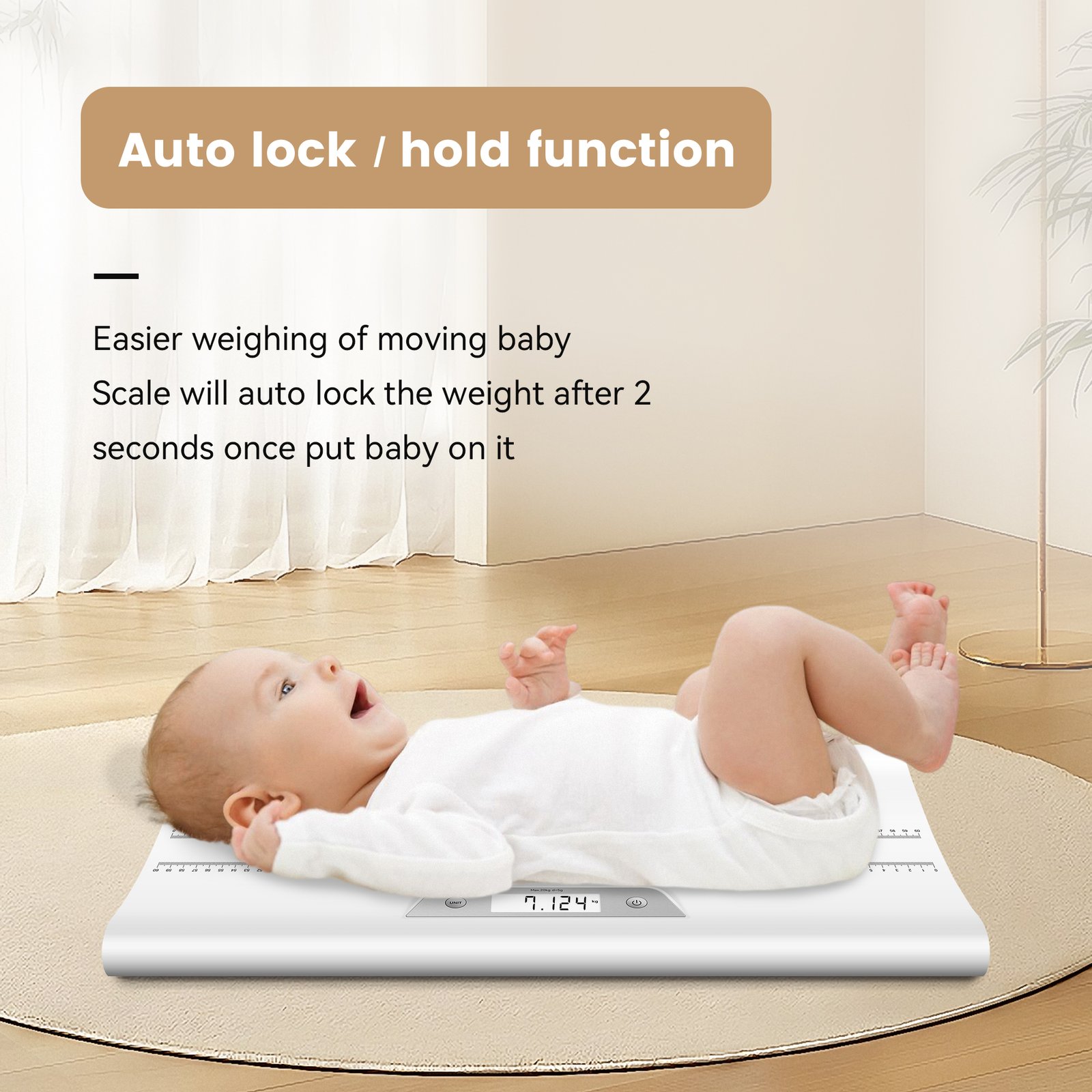 EILISON Baby Scale with Height Measuring - Digital Weight Scale