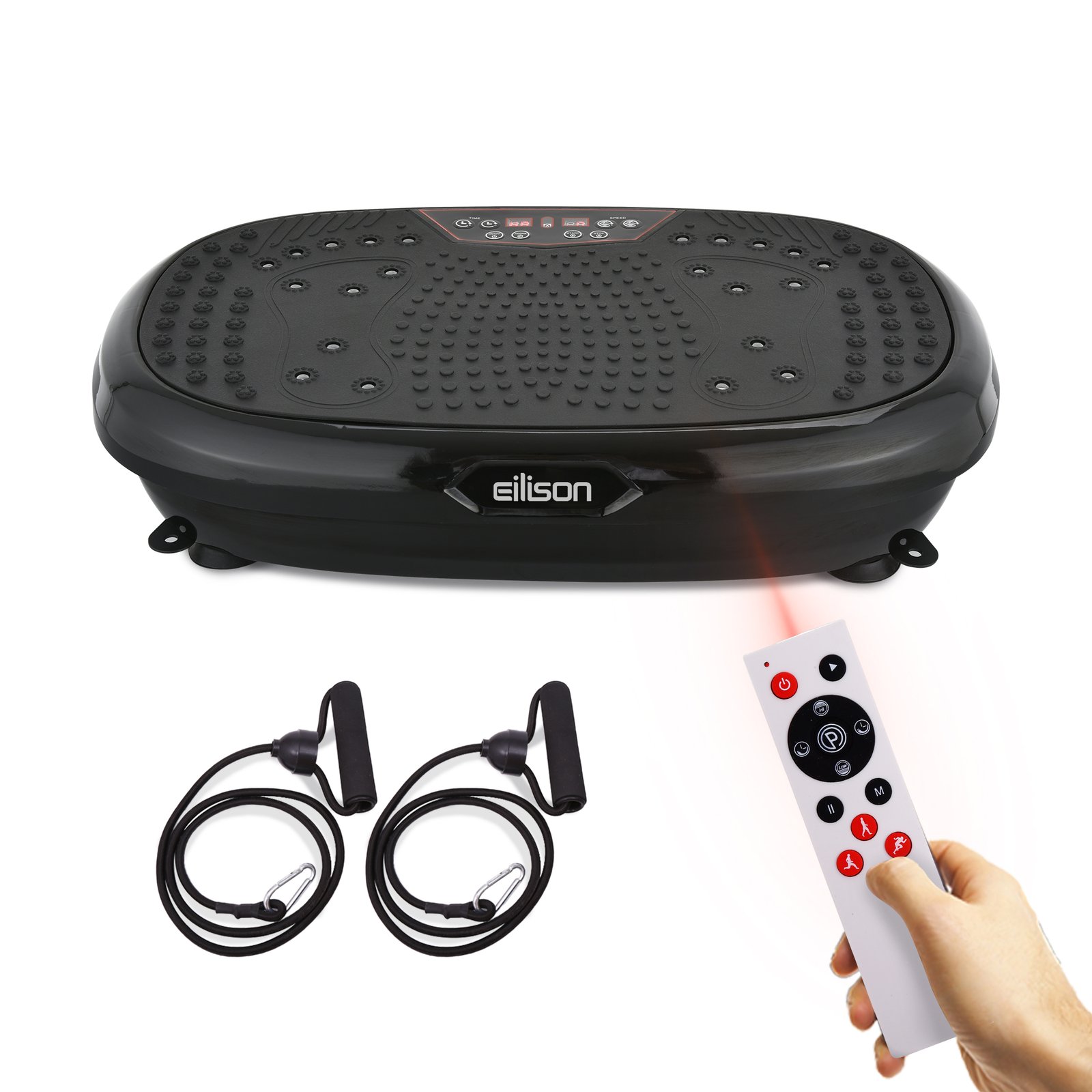 EILISON Fitpro Vibration Plate Exercise Machine Black