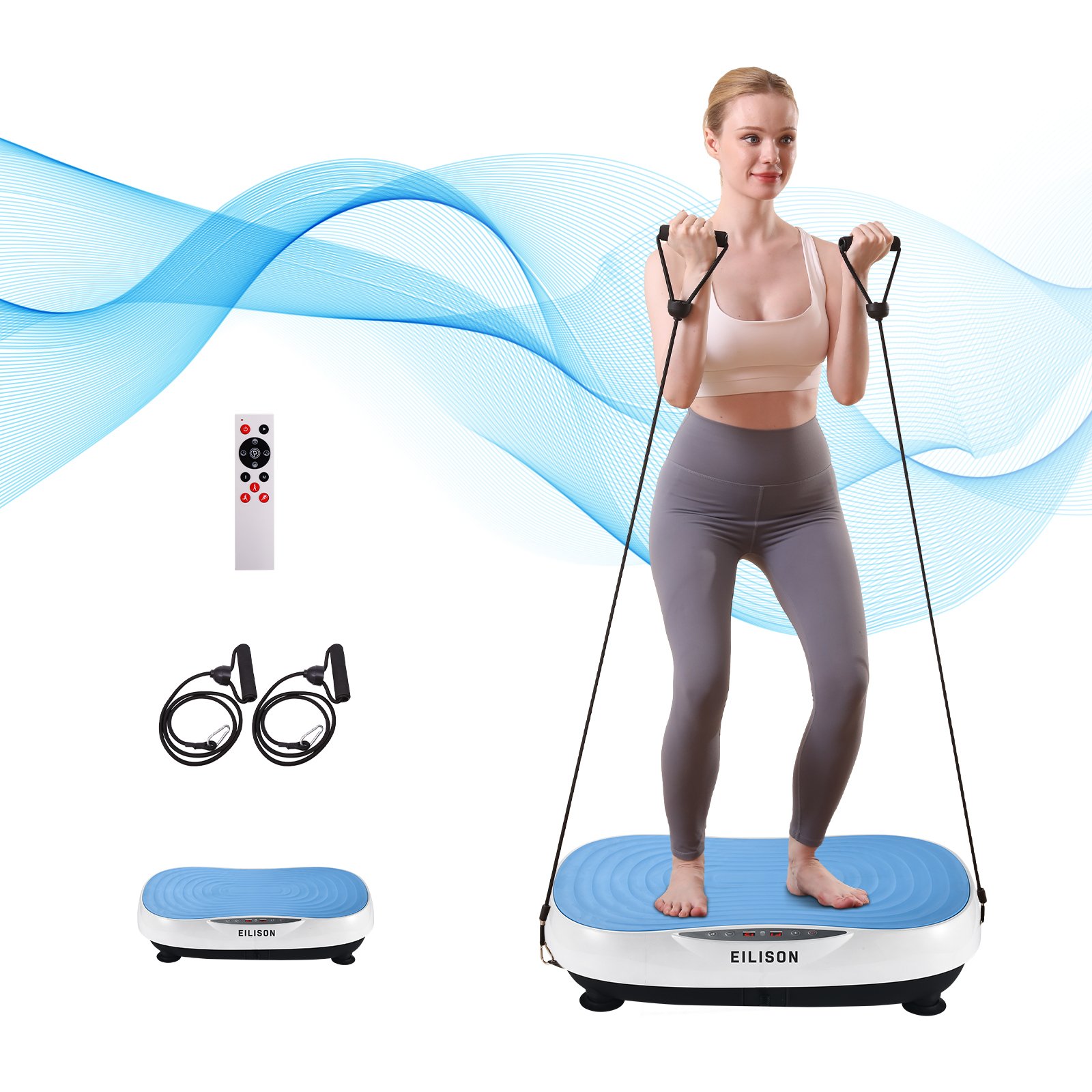 EILISON Glory Vibration Plate Exercise Machine (Glory Blue)